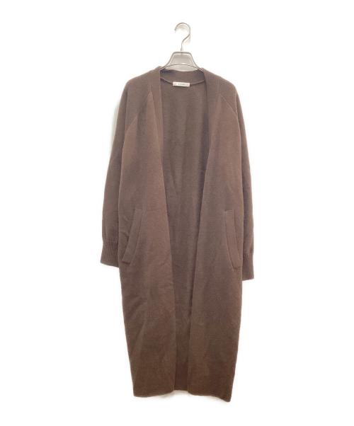 CINOH（チノ）CINOH (チノ) スムースニットガウン ブラウン サイズ:38の古着・服飾アイテム