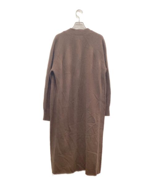 CINOH（チノ）CINOH (チノ) スムースニットガウン ブラウン サイズ:38の古着・服飾アイテム