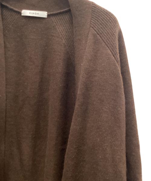 CINOH（チノ）CINOH (チノ) スムースニットガウン ブラウン サイズ:38の古着・服飾アイテム