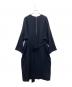 ebure (エブール) ベルト付きタックワンピース ネイビー サイズ:38：11000円