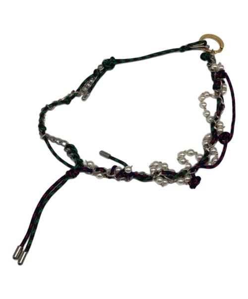 KOLOR（カラー）KOLOR (カラー) パールネックレス グリーンの古着・服飾アイテム