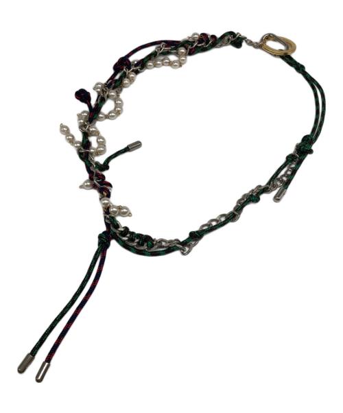 KOLOR（カラー）KOLOR (カラー) パールネックレス グリーンの古着・服飾アイテム