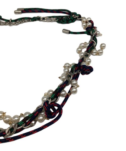 KOLOR（カラー）KOLOR (カラー) パールネックレス グリーンの古着・服飾アイテム