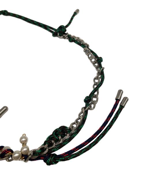 KOLOR（カラー）KOLOR (カラー) パールネックレス グリーンの古着・服飾アイテム