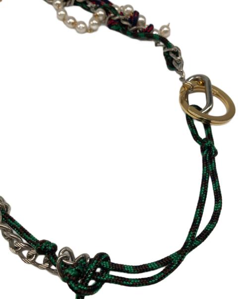 KOLOR（カラー）KOLOR (カラー) パールネックレス グリーンの古着・服飾アイテム