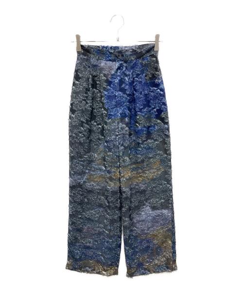 Ameri（アメリ）AMERI (アメリ) MEDI RACHEL FLUFFY ART PANTS ブルー サイズ:Sの古着・服飾アイテム