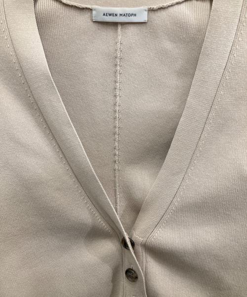 AEWEN MATOPH（イウエン マトフ）AEWEN MATOPH (イウエン マトフ) ポリエステルコットンカーディガン ベージュ サイズ:Fの古着・服飾アイテム