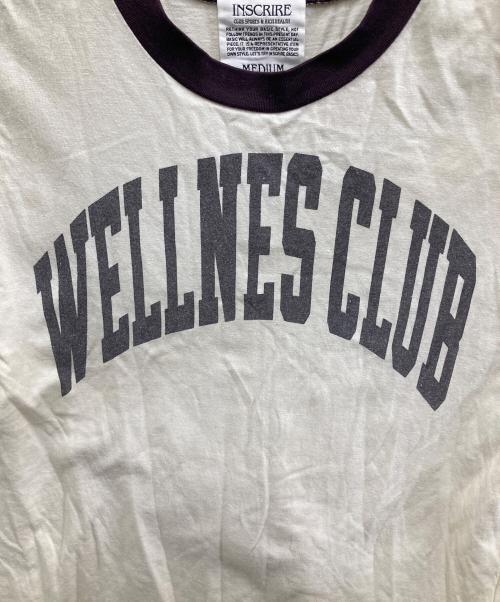 INSCRIRE（アンスクリア）INSCRIRE (アンスクリア) リンガーTシャツ ベージュ サイズ:Mの古着・服飾アイテム