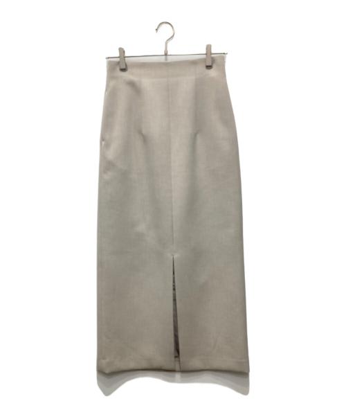MARW UNITED ARROWS（マルゥ ユナイテッドアローズ）MARW UNITED ARROWS (マルゥ ユナイテッドアローズ) スリットスカート ベージュ サイズ:36の古着・服飾アイテム