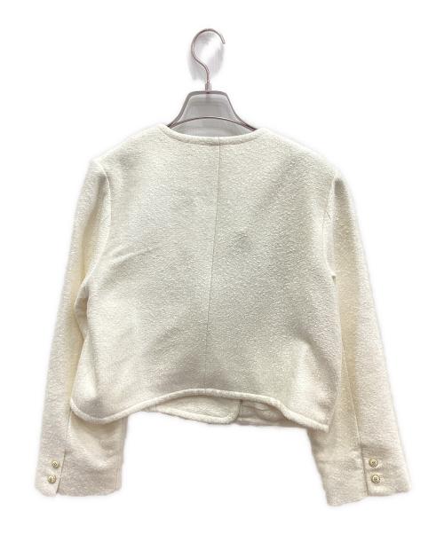Snidel（スナイデル）Snidel (スナイデル) ツイードジャケット ホワイト サイズ:ONE SIZEの古着・服飾アイテム