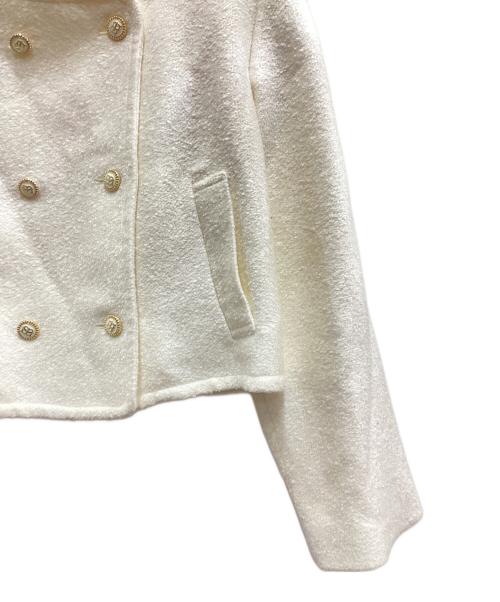 Snidel（スナイデル）Snidel (スナイデル) ツイードジャケット ホワイト サイズ:ONE SIZEの古着・服飾アイテム