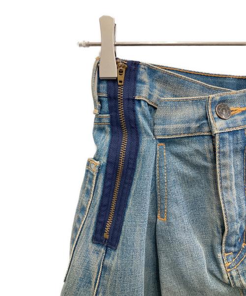 JUNYA WATANABE COMME des GARCONS（(ジュンヤワタナベ コムデギャルソン）JUNYA WATANABE COMME des GARCONS ((ジュンヤワタナベ コムデギャルソン) 再構築デニムスカート インディゴ サイズ:Sの古着・服飾アイテム