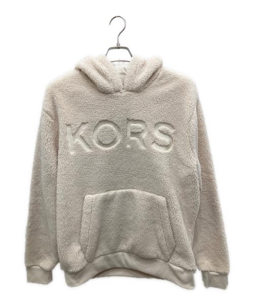 MICHAEL KORS（マイケル・コース）MICHAEL KORS (マイケルコース) プルオーバーボアフーディ アイボリー サイズ:M 未使用品の古着・服飾アイテム