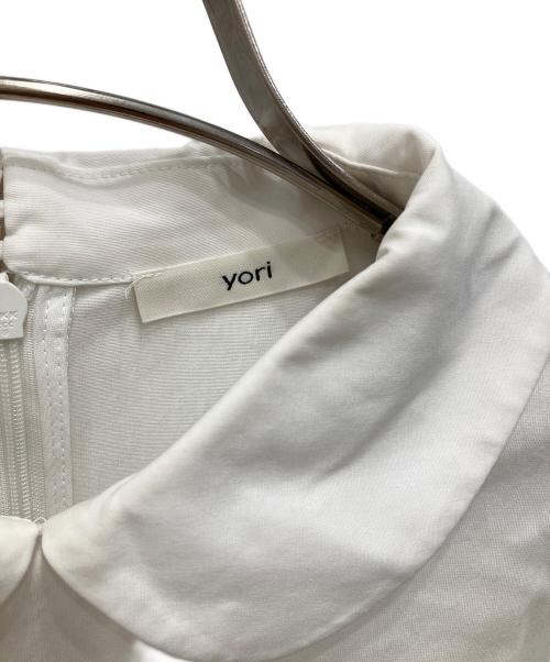 YORI（ヨリ）YORI (ヨリ) 襟付きカットソー ホワイト サイズ:Freeの古着・服飾アイテム