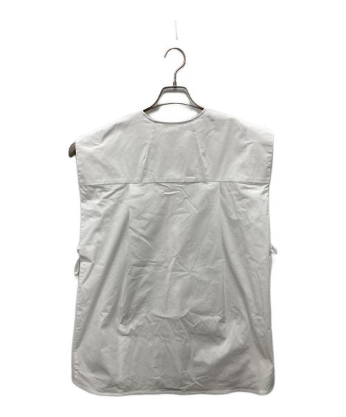 YORI（ヨリ）YORI (ヨリ) ウエッジラインブラウス ホワイト サイズ:Fの古着・服飾アイテム