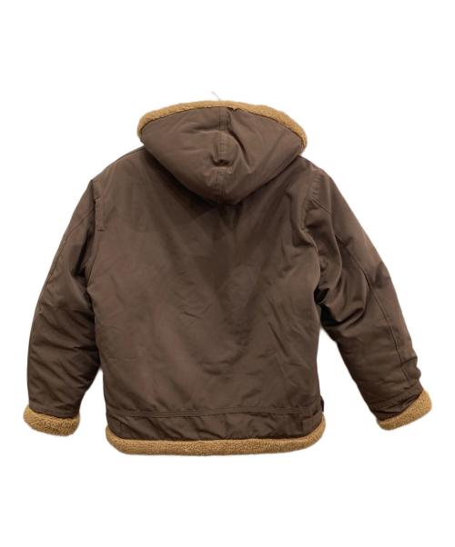 AVIREX（アヴィレックス）AVIREX (アヴィレックス) B-3 HOODIEフライトジャケット ブラウン サイズ:XLの古着・服飾アイテム