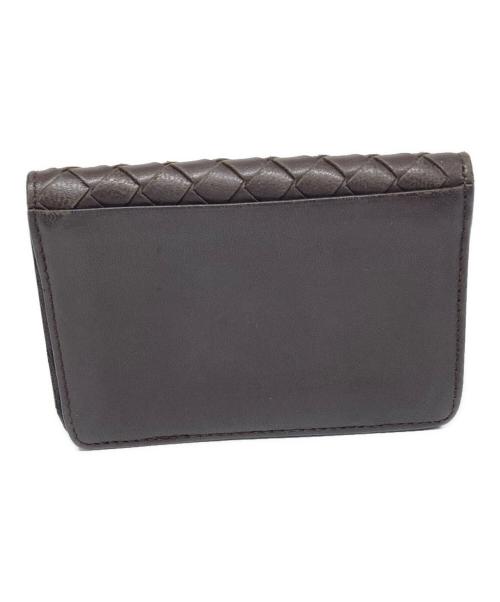 BOTTEGA VENETA（ボッテガベネタ）BOTTEGA VENETA (ボッテガベネタ) イントレチャートカードケース ブラウンの古着・服飾アイテム