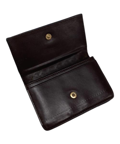 BOTTEGA VENETA（ボッテガベネタ）BOTTEGA VENETA (ボッテガベネタ) イントレチャートカードケース ブラウンの古着・服飾アイテム