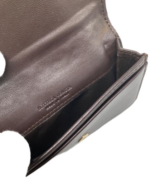 BOTTEGA VENETA（ボッテガベネタ）BOTTEGA VENETA (ボッテガベネタ) イントレチャートカードケース ブラウンの古着・服飾アイテム