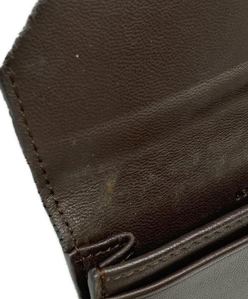 BOTTEGA VENETA（ボッテガベネタ）BOTTEGA VENETA (ボッテガベネタ) イントレチャートカードケース ブラウンの古着・服飾アイテム