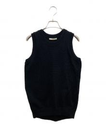 Plage（プラージュ）の古着「Italian Yarn タンク/イタリアン ヤーン　タンク」｜ブラック