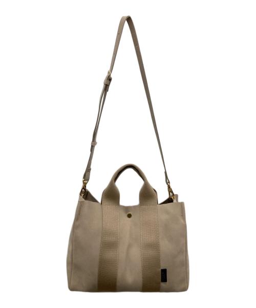 VIOLAd'ORO（ヴィオラドーロ）VIOLAd'ORO (ヴィオラドーロ) エコスウェード2wayバッグ ベージュの古着・服飾アイテム