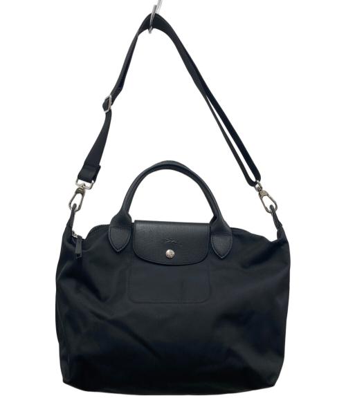 LONGCHAMP（ロンシャン）LONGCHAMP (ロンシャン) ルプリアージュ2WAYバッグ ブラックの古着・服飾アイテム