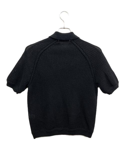 FRED PERRY（フレッドペリー）FRED PERRY (フレッドペリー) ニットポロシャツ ブラック サイズ:Sの古着・服飾アイテム