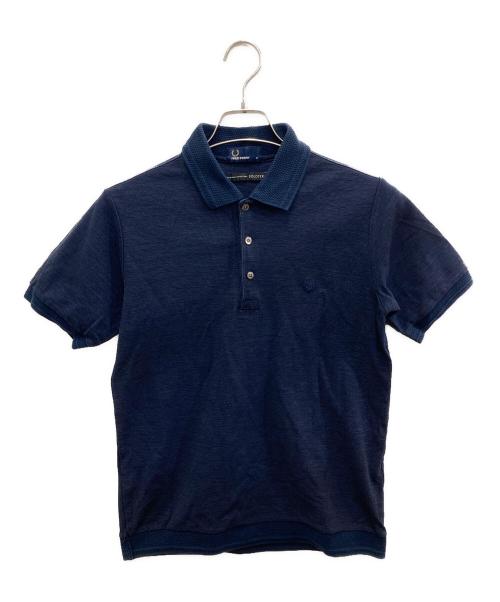 FRED PERRY（フレッドペリー）FRED PERRY (フレッドペリー) EDIFICE (エディフィス) 別注カルゼポロシャツ ネイビー サイズ:Ｓの古着・服飾アイテム