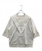 YORIヨリ）の古着「セーラーカットソー」｜ホワイト