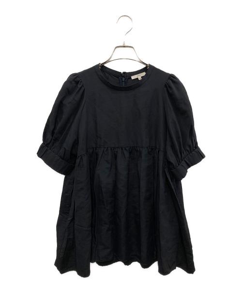 YORI（ヨリ）yori (ヨリ) ショートパフギャザーブラウス ネイビー サイズ:38の古着・服飾アイテム