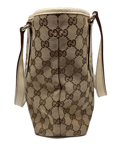 GUCCI（グッチ）GUCCI (グッチ) GGキャンバストートバッグ ベージュの古着・服飾アイテム