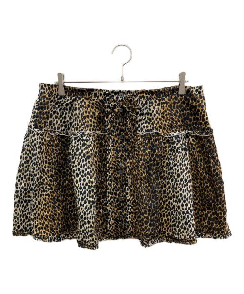 DOLCE & GABBANA（ドルチェ＆ガッバーナ）DOLCE & GABBANA (ドルチェ＆ガッバーナ) レオパードスカート ブラウン サイズ:48の古着・服飾アイテム
