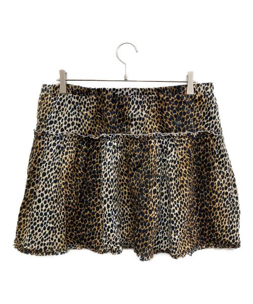 DOLCE & GABBANA（ドルチェ＆ガッバーナ）DOLCE & GABBANA (ドルチェ＆ガッバーナ) レオパードスカート ブラウン サイズ:48の古着・服飾アイテム