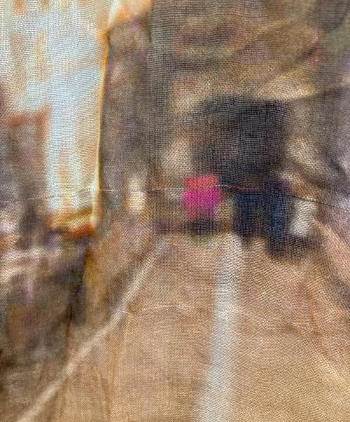 FALIERO SARTI（ファリエロサルティ）FALIERO SARTI (ファリエロサルティ) 総柄ストール ブラウンの古着・服飾アイテム