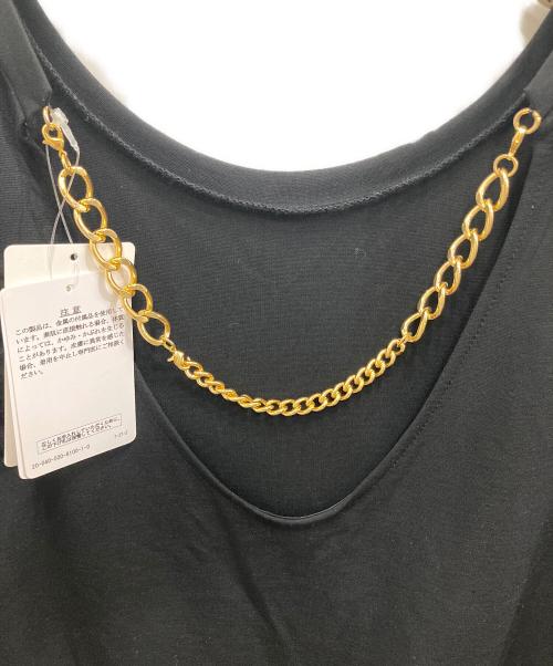 EVERYDAY I LIKE.（エヴリデイ アイ ライク）EVERYDAY I LIKE. (エヴリデイ アイ ライク) チェーンドレス ブラック サイズ:Free 未使用品の古着・服飾アイテム