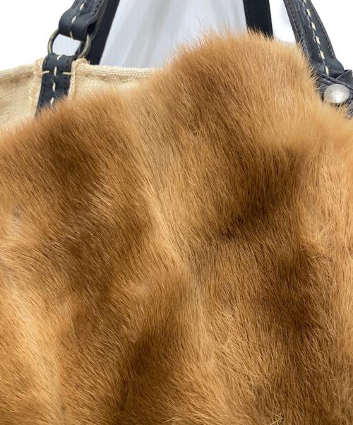 ebagos（エバゴス）ebagos (エバゴス) ハンドバッグ ベージュの古着・服飾アイテム