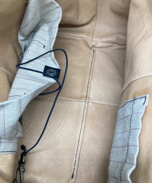 ebagos（エバゴス）ebagos (エバゴス) ハンドバッグ ベージュの古着・服飾アイテム