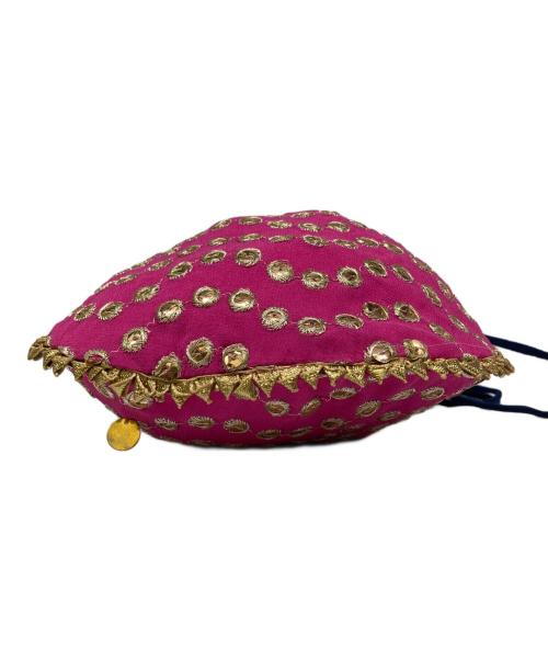 ne quittez pas（ヌキテパ）ne quittez pas (ヌキテパ) スパンコール 巾着バッグ ピンクの古着・服飾アイテム