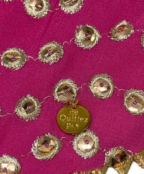 ne quittez pas（ヌキテパ）ne quittez pas (ヌキテパ) スパンコール 巾着バッグ ピンクの古着・服飾アイテム