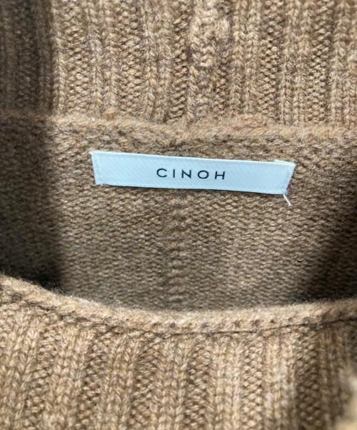 CINOH（チノ）CINOH (チノ) ハイネックニット ブラウン サイズ:38の古着・服飾アイテム