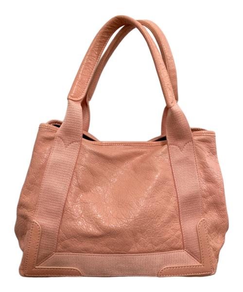 BALENCIAGA（バレンシアガ）BALENCIAGA (バレンシアガ) NAVY CABAS S ピンクの古着・服飾アイテム