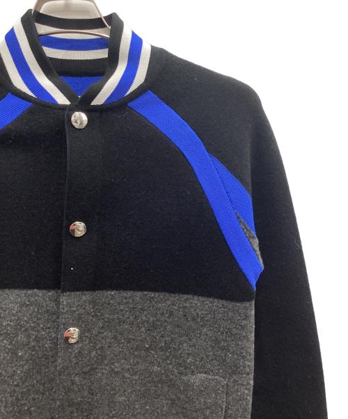 GIVENCHY（ジバンシィ）GIVENCHY (ジバンシィ) Knit Stadium Jumper グレー×ブルー サイズ:XSの古着・服飾アイテム