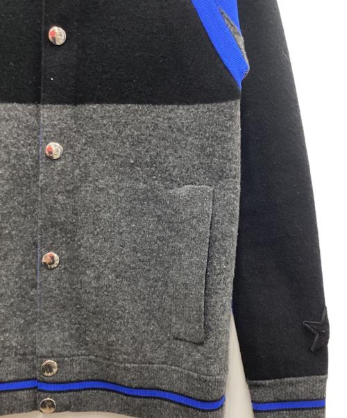 GIVENCHY（ジバンシィ）GIVENCHY (ジバンシィ) Knit Stadium Jumper グレー×ブルー サイズ:XSの古着・服飾アイテム
