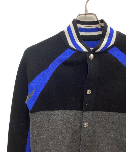 GIVENCHY（ジバンシィ）GIVENCHY (ジバンシィ) Knit Stadium Jumper グレー×ブルー サイズ:XSの古着・服飾アイテム