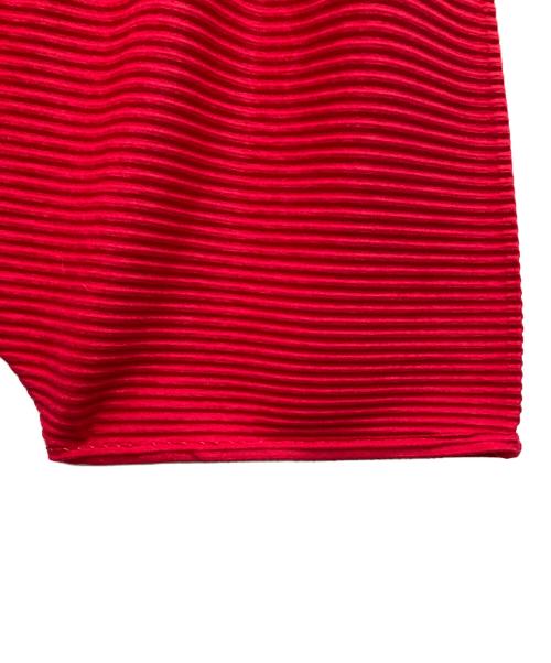 me ISSEY MIYAKE（ミーイッセイ ミヤケ）me ISSEY MIYAKE (ミーイッセイ ミヤケ) プリーツ変形パンツ レッド サイズ:-（下記参照）の古着・服飾アイテム