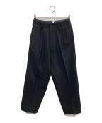 Y's for menワイズフォーメン）の古着「ウール2タックスラックス」｜ブラック