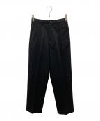 Y's for menワイズフォーメン）の古着「ウール2タックスラックス」｜ブラック