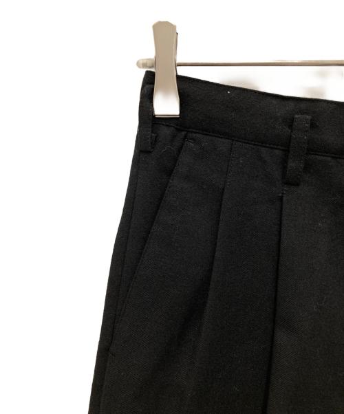 Y's for men（ワイズフォーメン）Y'S for men (ワイズフォーメン) ウール2タックスラックス ブラック サイズ:Sの古着・服飾アイテム