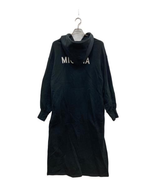 MICA&DEAL（マイカアンドディール）MICA&DEAL (マイカアンドディール) Americana (アメリカーナ) スウェットワンピース ブラック サイズ:サイズ記載なし（実寸ご確認ください）の古着・服飾アイテム